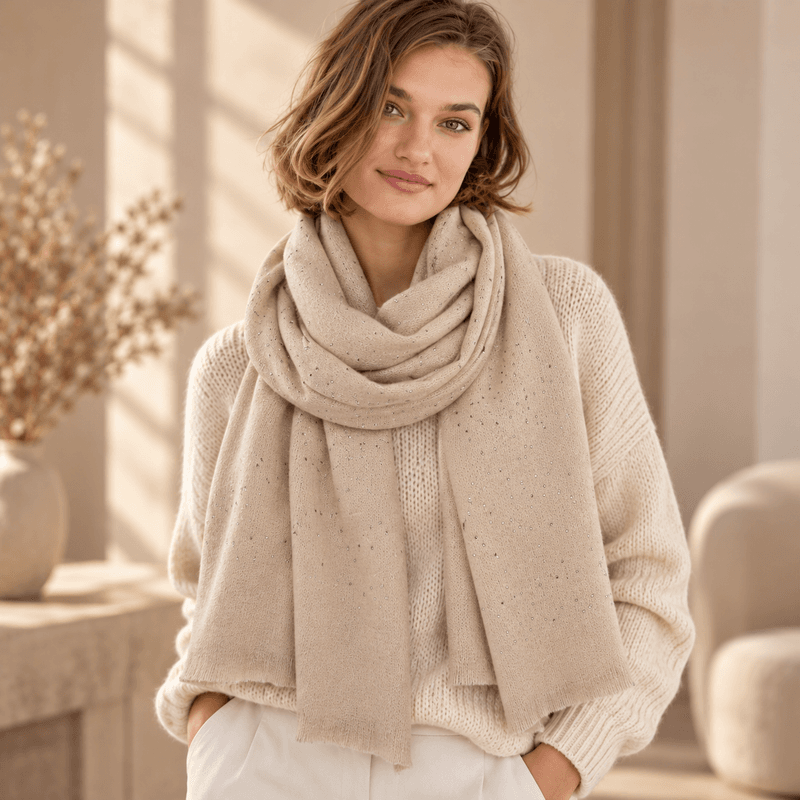 1924 Skjerf - taupe/beige