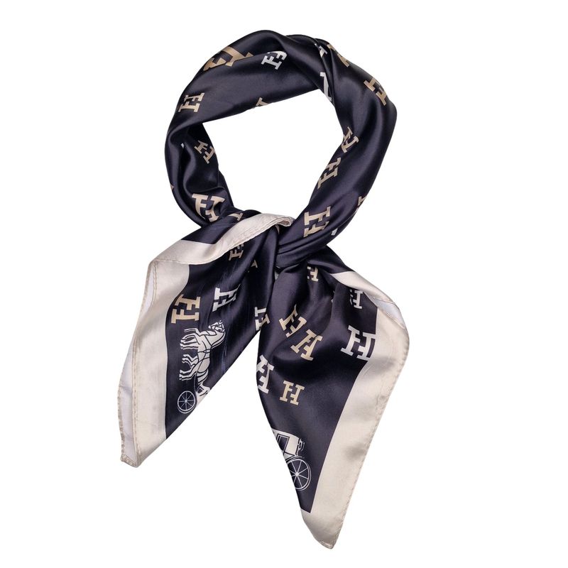 FA11151 Lite skjerf H silkelook - sort