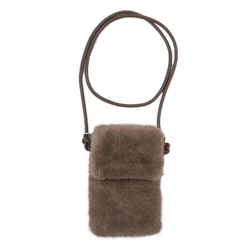 BA15685 Fuskepels veske - taupe