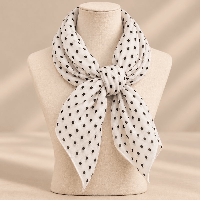 W111 Lite skjerf viscose  - hvit