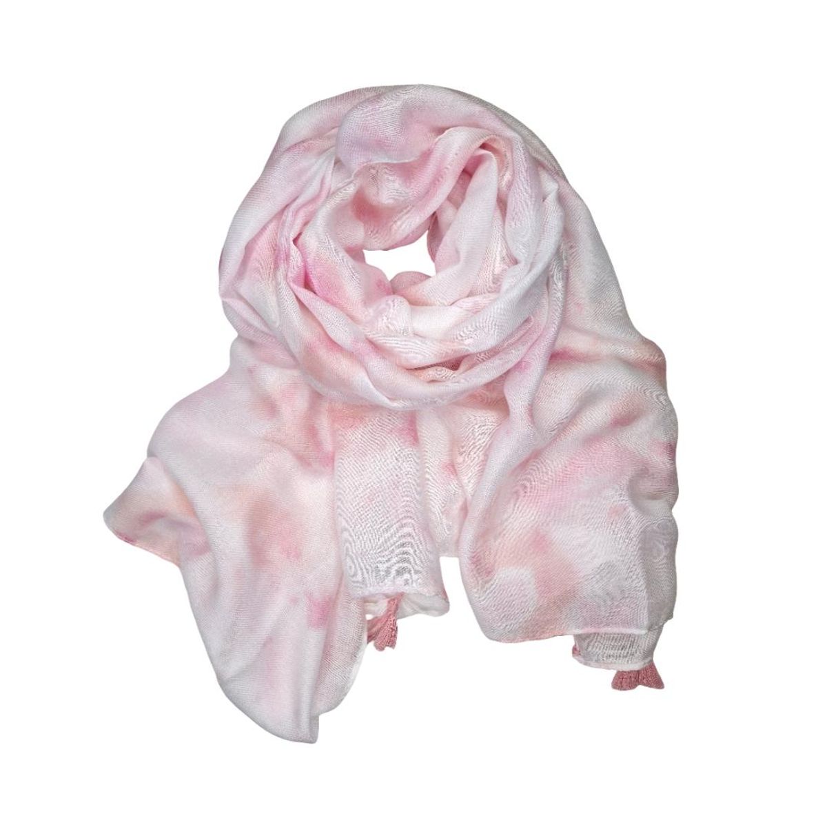 AZ12 Skjerf viscose/bomull  - rosa