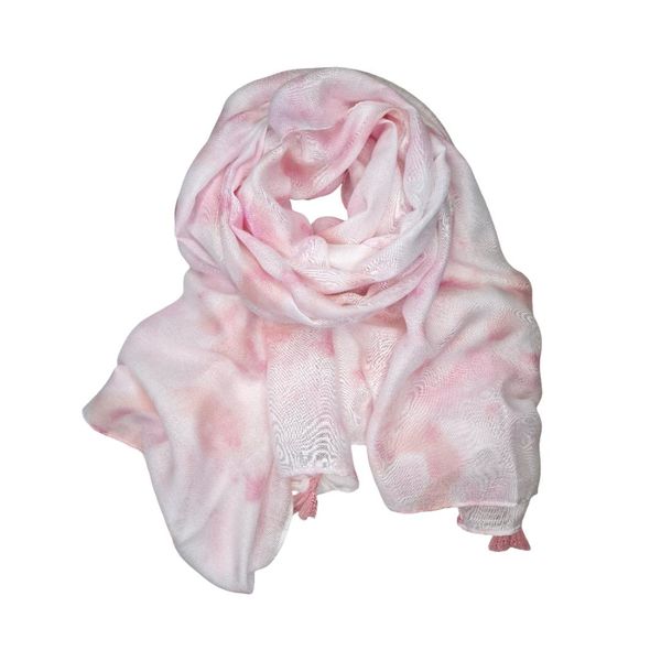 Hovedbilde AZ12 Skjerf viscose/bomull  - rosa