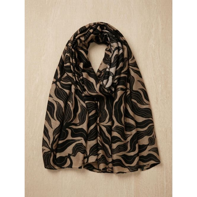 Hovedbilde C300 Skjerf viscosemix  - taupe/brun
