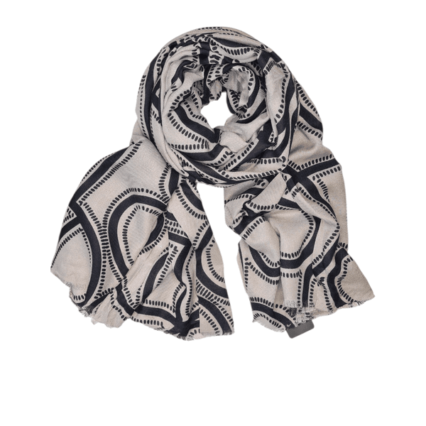 Hovedbilde CH19 Skjerf ullmix  - taupe beige KUN 1STK