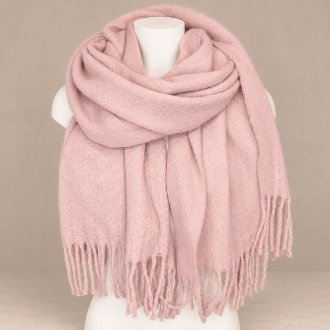 Hovedbilde Fluffy Mellomtykt skjerf viscose - rosa