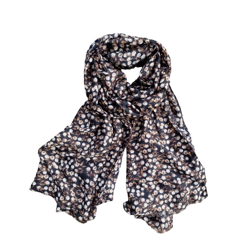 BA4227 Skjerf viscosemix - sort