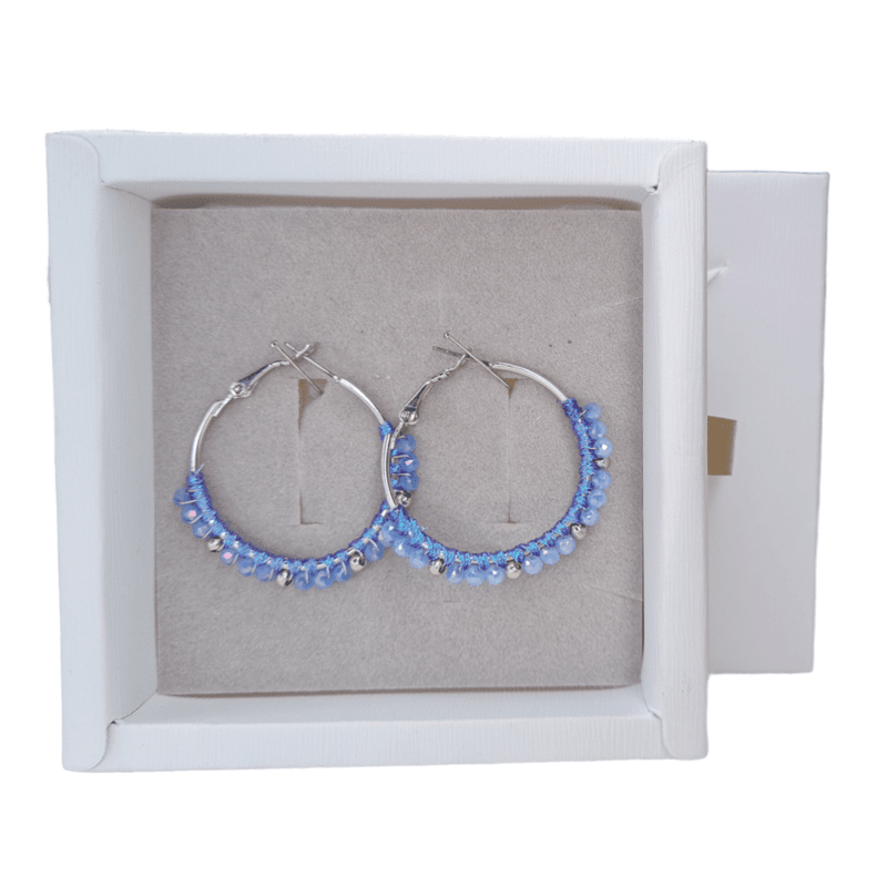 3133 ørepynt blue stones 