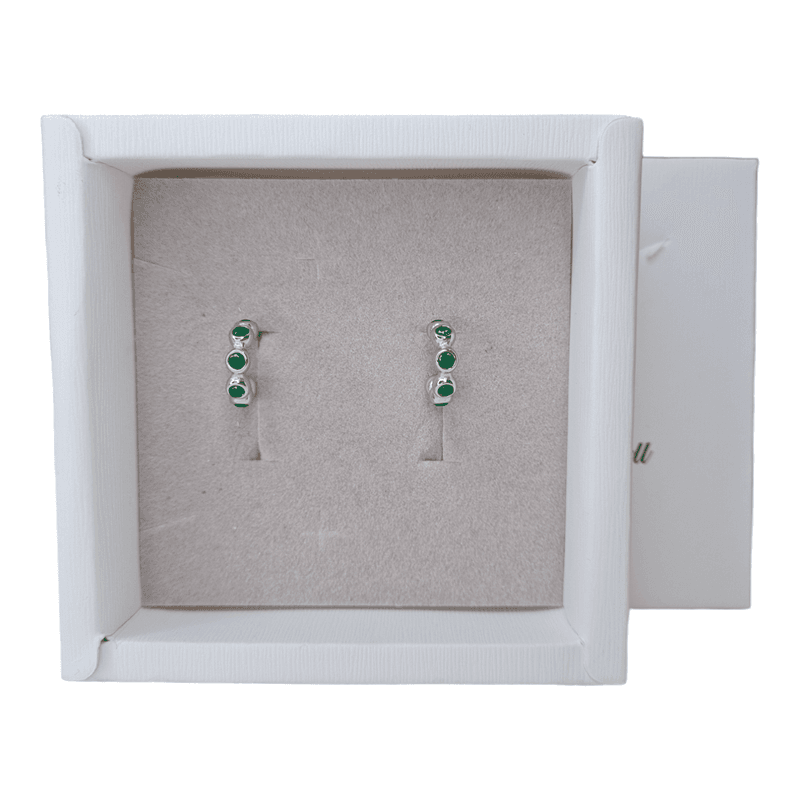 Ørepynt green stone 3910