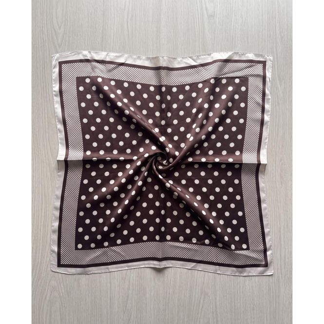 Hovedbilde FA11163 Lite skjerf silkelook - brun