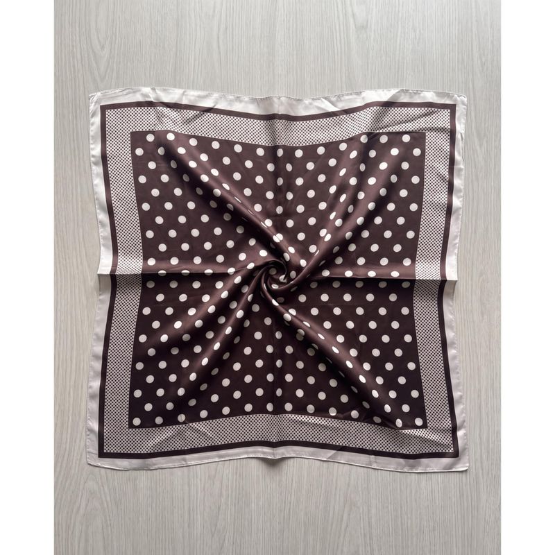 FA11163 Lite skjerf silkelook - brun