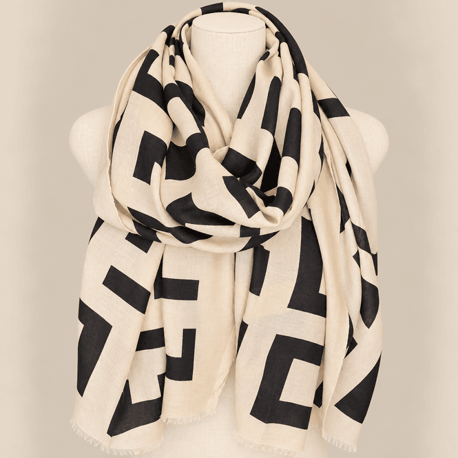 Hovedbilde RE-J17 Skjerf viscose - offwhite