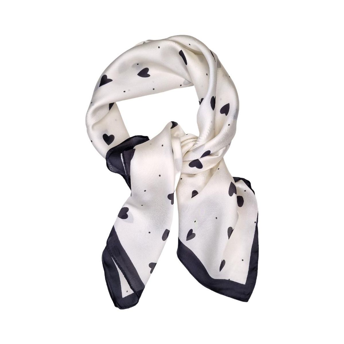 SF-C19 Lite skjerf silkelook - sort