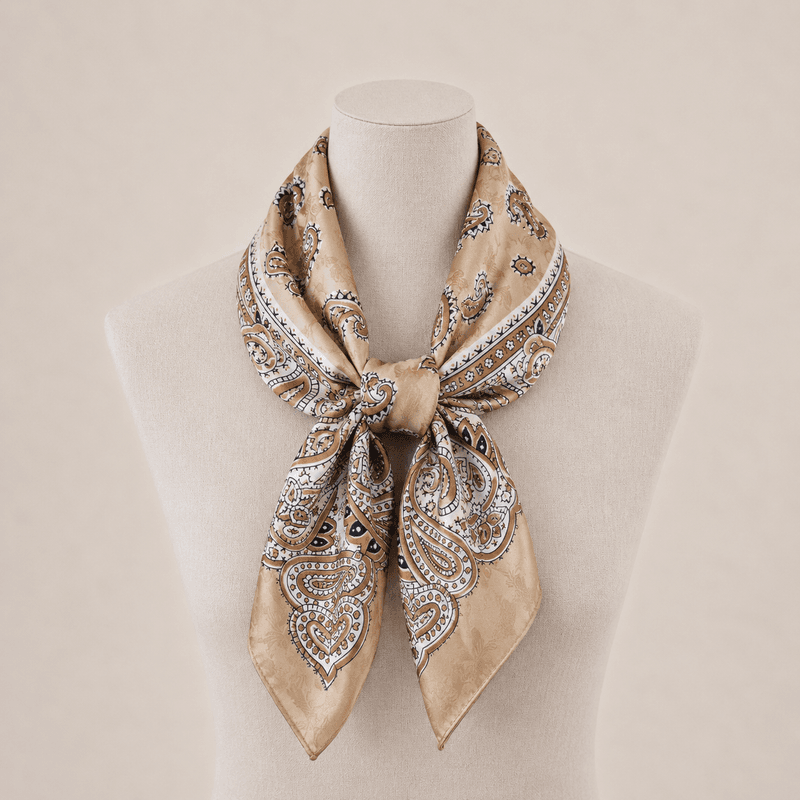 HL002 Lite skjerf silkelook - beige